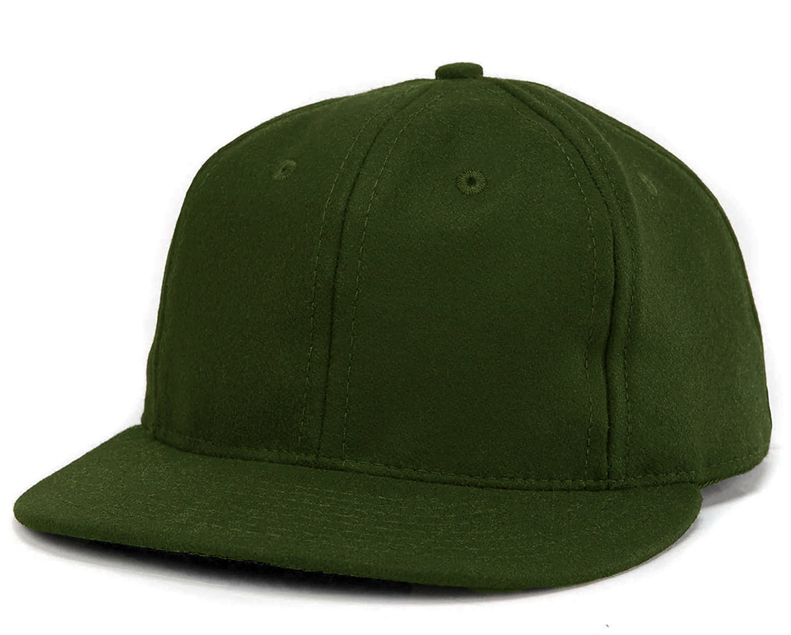 Green Natural Wool Baseball Cap