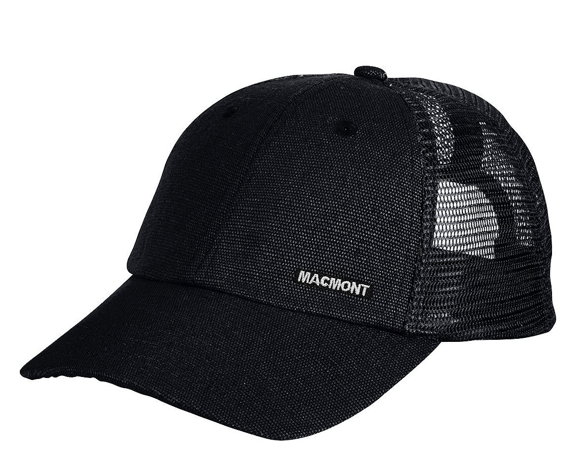 Black Trucker Light cap with a modern design
