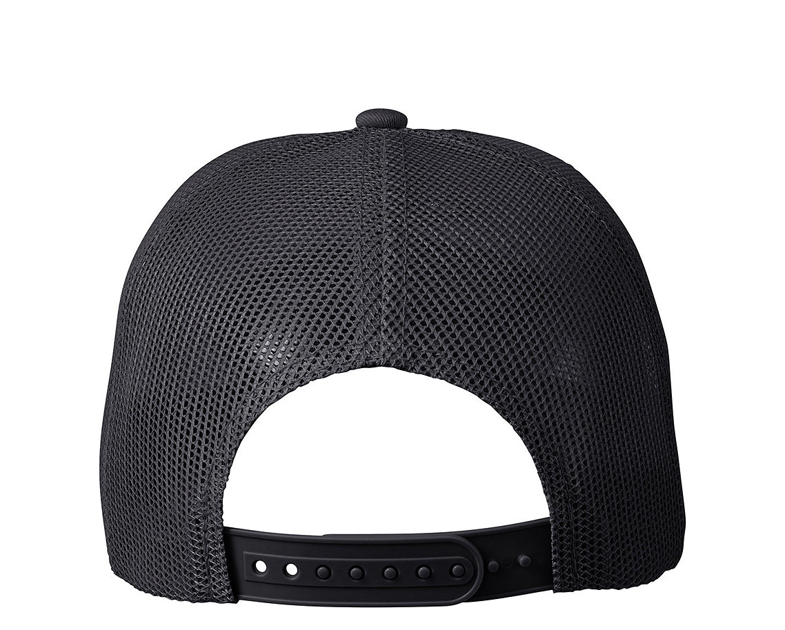 Black Technical Trucker cap, stylish and perfect for men and women.