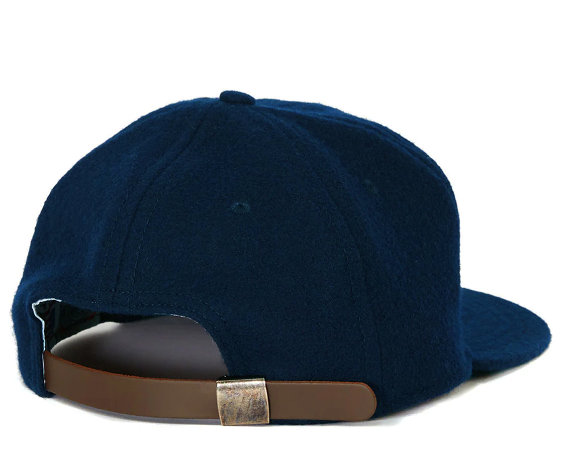 Dark navy Natural Wool Baseball Cap