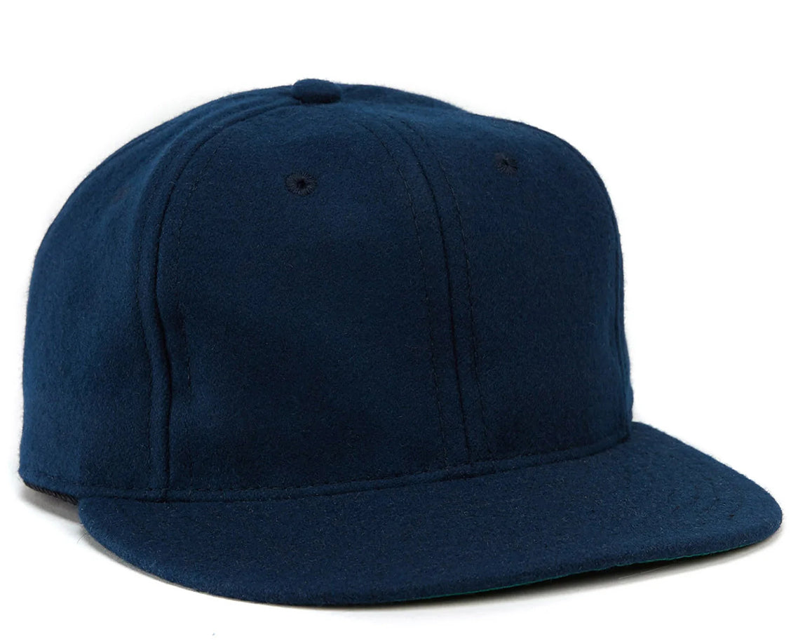 Dark Navy Natural Wool Baseball Cap