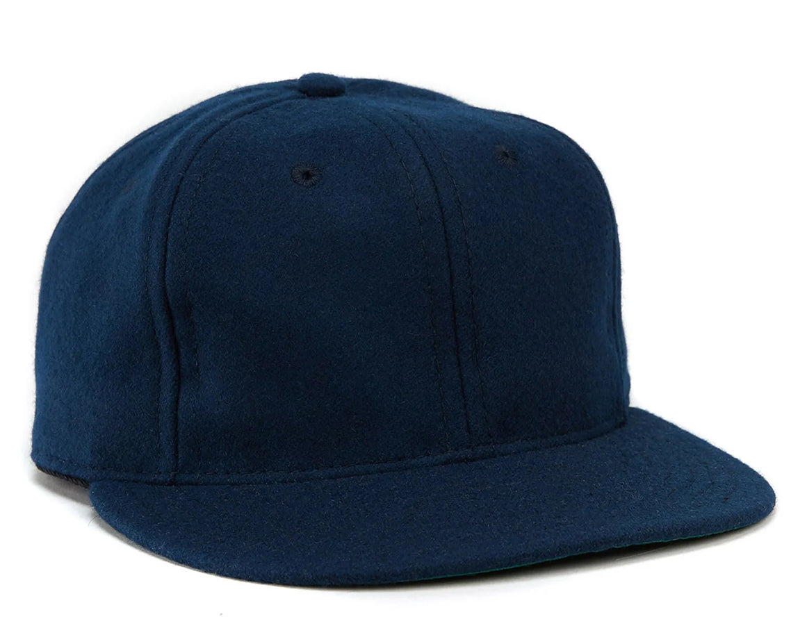 Dark Navy Natural Wool Baseball Cap