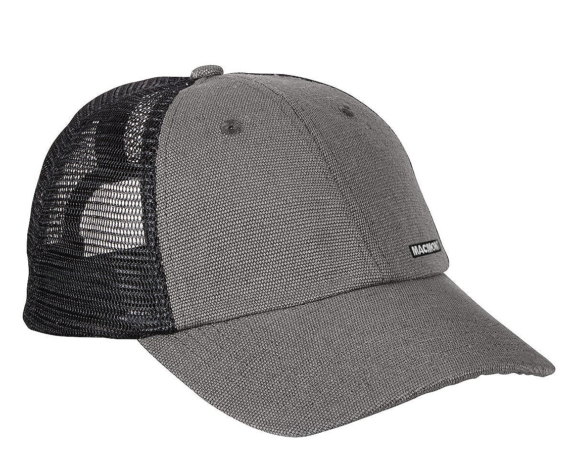 Grey Trucker Light cap, designed for a comfortable fit.